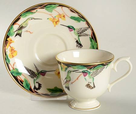 Birds of America Hummingbird Cup & Saucer - With Box