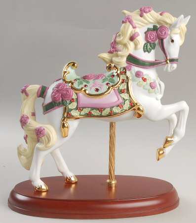 Carousel Animals Rubies And Roses Carousel Horse - Boxed