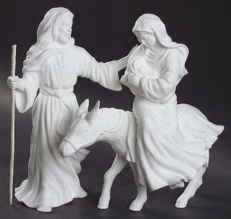 Religious Flight Into Egypt-White - Boxed