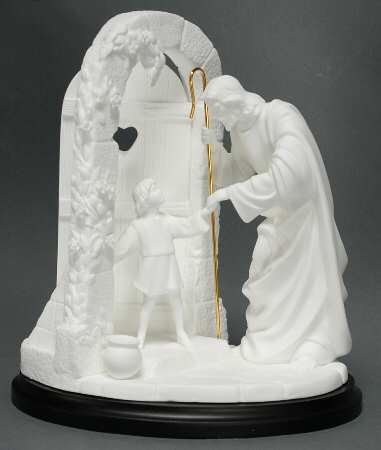 Religious Knocking At Hearts Door-White - Boxed