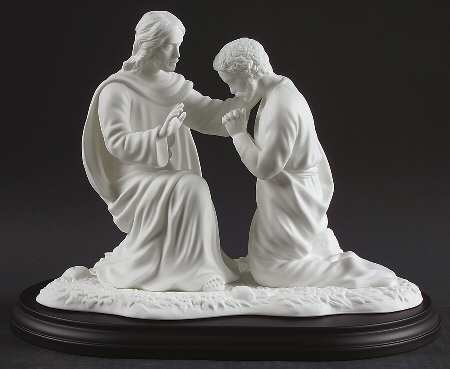 Religious A Prayer For Serenity W/Wooden Base - No Box