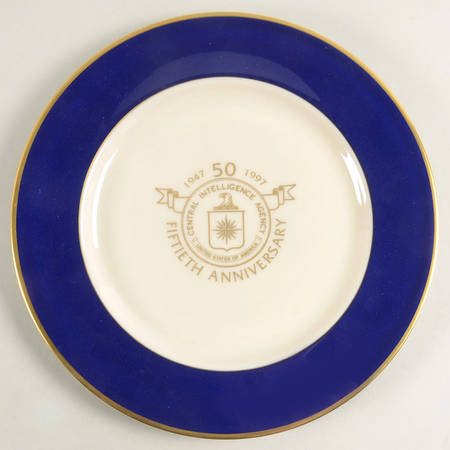 Lenox Commemorative Plates Central Intelligence Agency-50th Anniv - No Box