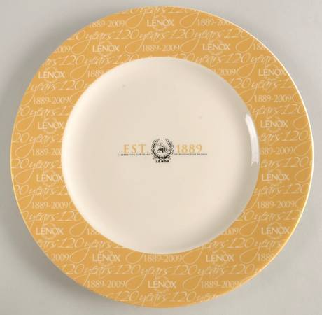Lenox Commemorative Plates 120th Year Anniversary Commemorative - No Box