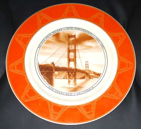 Lenox Commemorative Plates Golden Gate Bridge - Boxed