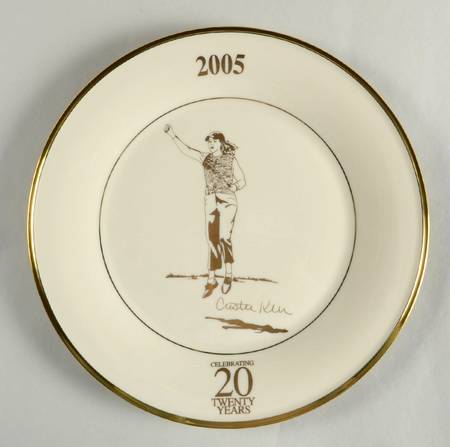 Lenox Commemorative Plates Lpga 20 Years-Christie Kerr - No Box