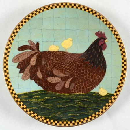 Barnyard Animals Brown Hen With Chicks - No Box