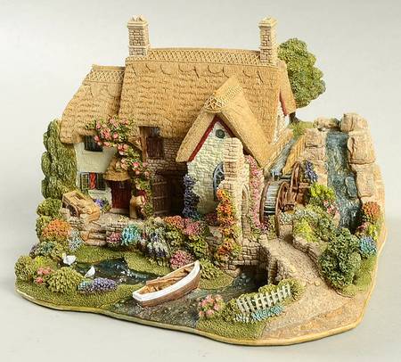 English Cottages Old Mill At Dunster-Anniversary - With Box Bx388