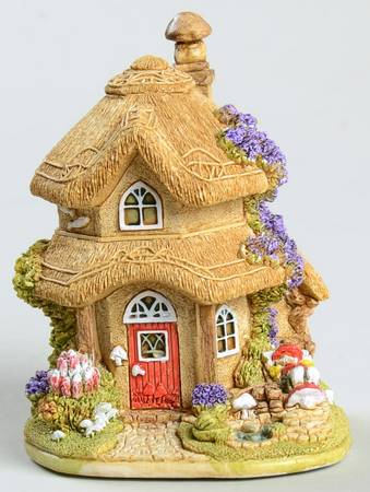 English Cottages Gnome Fishing - With Box Bx338