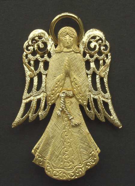 Lunt Christmas Ornament Angel-Gold  - Boxed