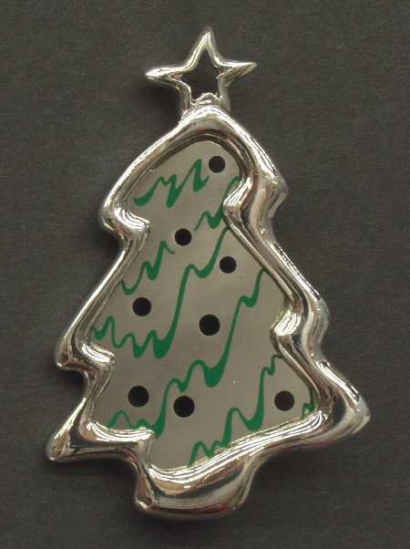 Lunt Christmas Ornament Tree With Silver - Boxed