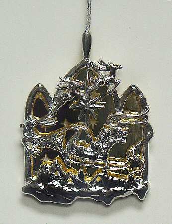 Lunt Christmas Ornament Over The River - Boxed
