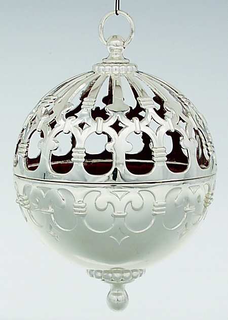 Lunt Christmas Ornament Victorian Hanging Ball - Boxed
