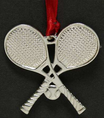 Sterling Ornaments Tennis  - Boxed