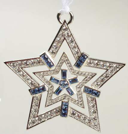 Lunt Christmas Ornament Crystal Star - Boxed