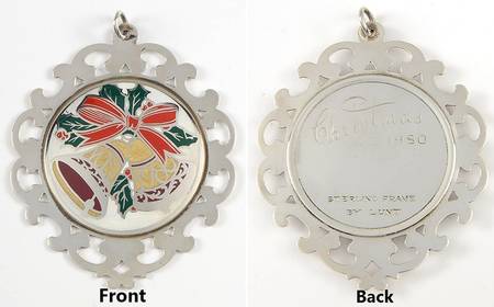 Framed Medallion Christmas Bells - Boxed
