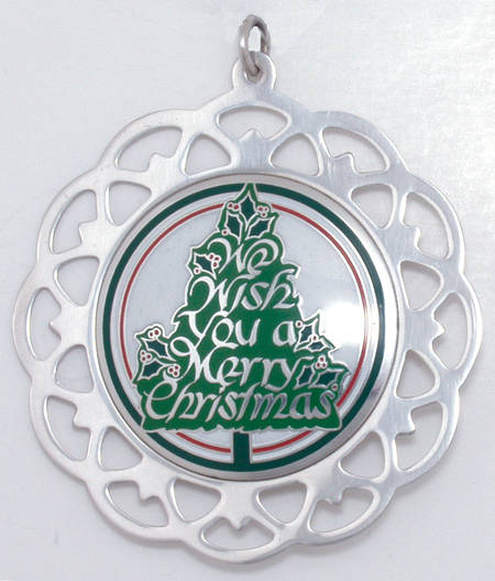 Framed Medallion We Wish You A Merry Christmas - Boxed