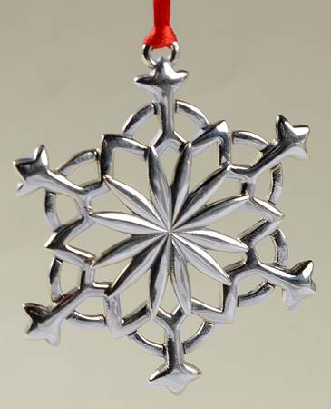Annual Snowflake Ornaments 2012 Snowflake- 2 3/4"H - No Box by Lunt Silver