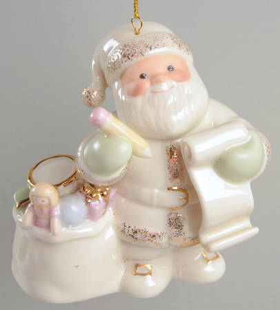Lenox Christmas Ornament My Very Own Santa Ornament-With List - No Box 233