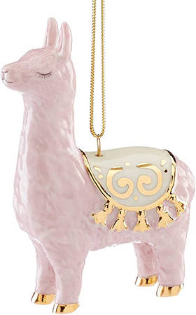 Lenox Christmas Ornament Llama Figural - With Box Bx316
