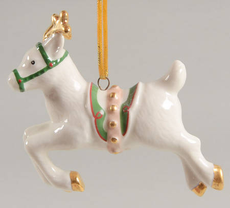 Lenox Christmas Ornament Reindeer Flight Ornament - Boxed