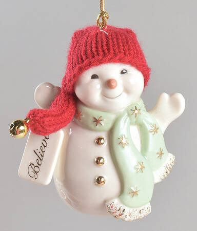 Lenox Christmas Ornament Jingle All The Way Snowman - With Box Bx338