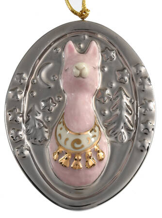 Lenox Christmas Ornament Christmas Llama Scene - With Box Bx314