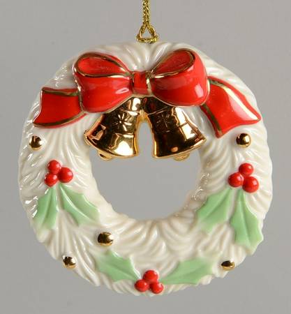 Lenox Christmas Ornament Wreath - No Box