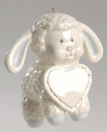 Lenox Christmas Ornament My Little Lamb-Blue - Boxed