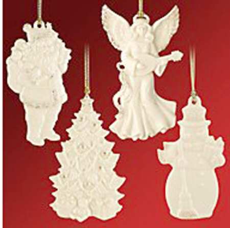 Lenox Christmas Ornament Charm Ornaments (S/4) - Boxed
