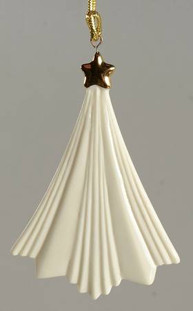 Lenox Christmas Ornament Pleated Tree - Boxed