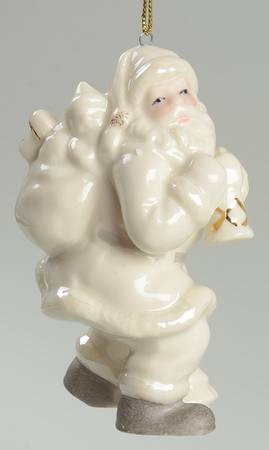 Lenox Christmas Ornament Santa W/ Lantern Ornament - Boxed