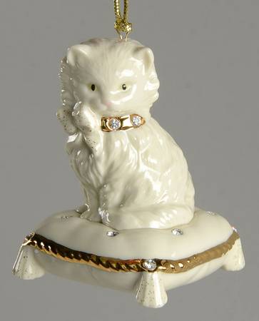 Lenox Christmas Ornament Razzle Dazzle Cat - With Box 238