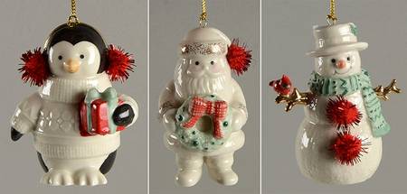 Lenox Christmas Ornament Merry Little Christmas-Set Of 3 - Boxed