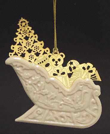 Christmas Gold Sleigh - Boxed