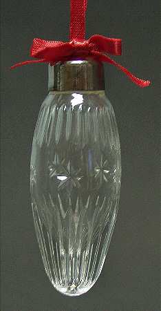Crystal Ball Ornament Teardrop - Boxed