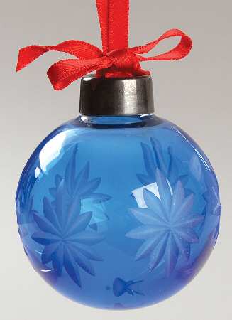 Crystal Ball Ornament Starlight (Blue) - Boxed