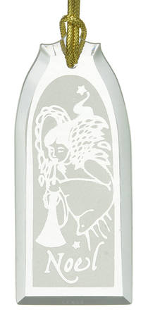 Crystal Christmas Ornament Noel Angel - Boxed