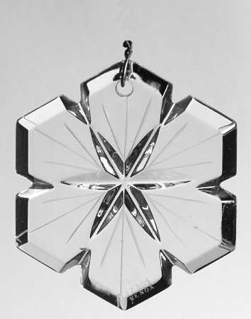 Crystal Christmas Ornament Snowflake - Boxed