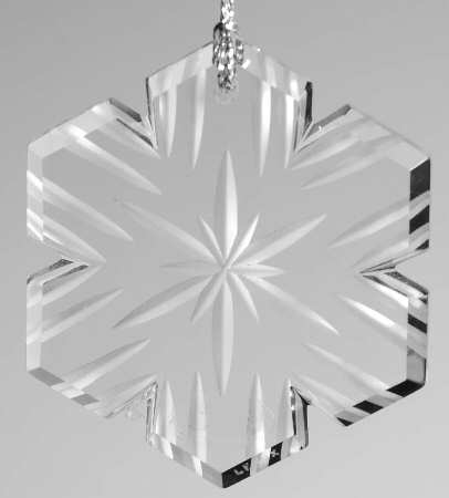 Crystal Christmas Ornament Snowflake - Boxed