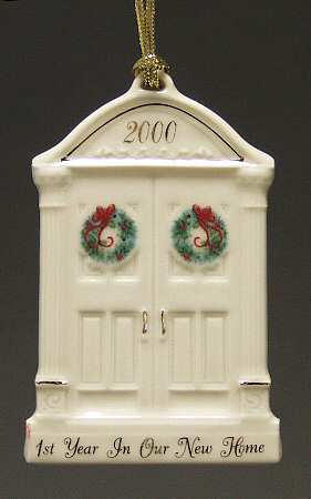 First Christmas In Our New Home 2000-Doors With Wreath - Boxed