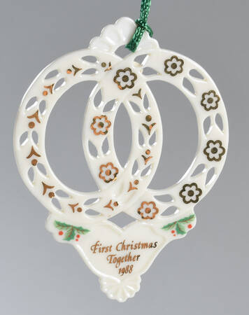 Our First Christmas Together 1988-Rings & Heart - Boxed