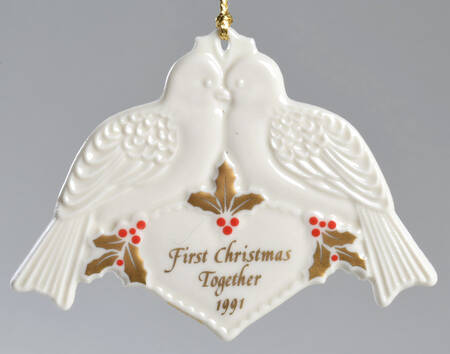 Our First Christmas Together 1991-Lovebirds - Boxed
