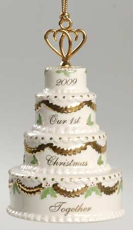 Our First Christmas Together 2009 Wedding Cake - Boxed