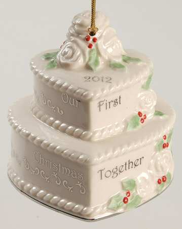 Our First Christmas Together 2012 Wedding Cake - Boxed