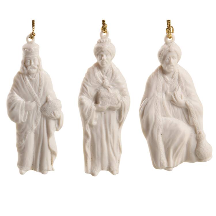 Renaissance Nativity Three Wisemen-Set Of 3 - Boxed