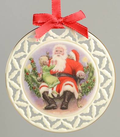 Santa's Portrait Santa  And Child - Boxed