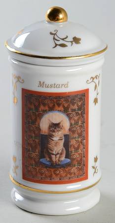 Cats of Distinction Mustard - Spice Jar Set-Ind Jar-Motif 13