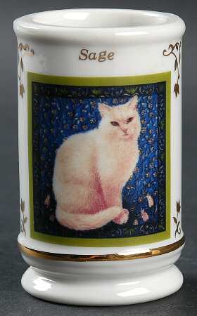 Cats of Distinction Sage-No Lid - Spice Jar-Ind Jar/Nolid-Motf22