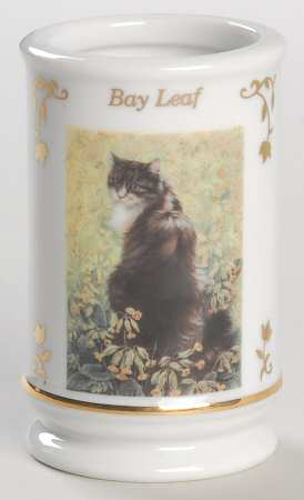 Cats of Distinction Bay Leaf-No Lid - Spice Jar-Ind Jar/Nolid-Motif3