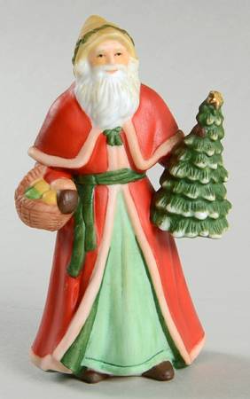 Miniature Santa Collection Father Christmas-Yellow Hood - No Box